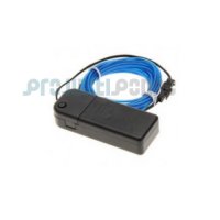 EL Wire-Blue 3m With Pocket Inverter