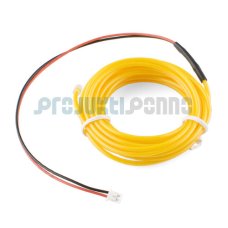 EL Wire-Yellow 3m With Pocket Inverter